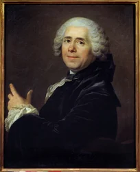 Portrait of Pierre Carlet de Chamblain de Marivaux, French Writer. Painting by Louis Michel Van Loo