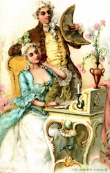 A Flowery Missive: Publicity 1874. Drawing Attributed to Louis Paul Pierre Dumont