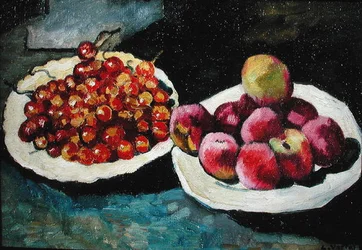Still Life with Peaches and Cherries