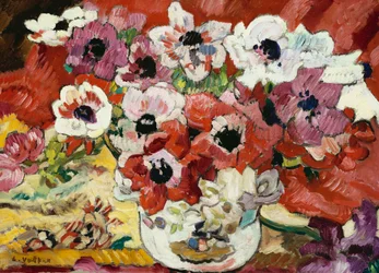 Vase of Anemones
