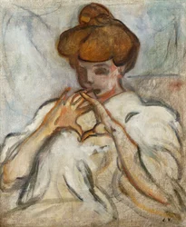 Woman with a Hair Chignon