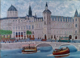 View of the Palace of Justice in Paris
