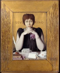 Portrait of Caroline Remy Called Severine, French Journalist
