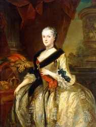 Portrait of Maria Josepha, Queen of Poland, Standing Three-quarter Length