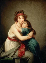 Self-Portrait with her Daughter, Julie