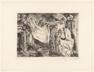 Group of Women, One Naked and Another Holding Up a Cloth (Die Hexen)