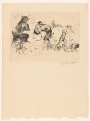 Satyrs, a Nymph, a Faun, and a Herd of Pigs