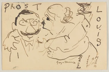 Lovis Corinth to Carl Strathmann: Postcard, Postmark December 9, 1908