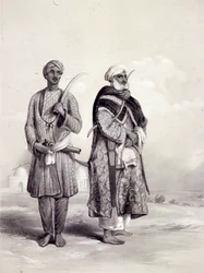 A Zemindar and a Puthan, 1844