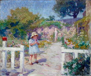 Little Girl in the Garden