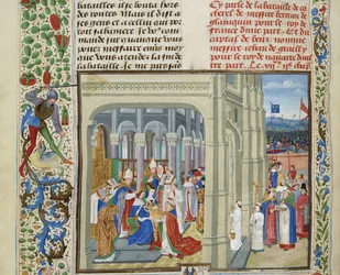 Coronation of Charles V of France on May 19, 1364, ca. 1470-1475