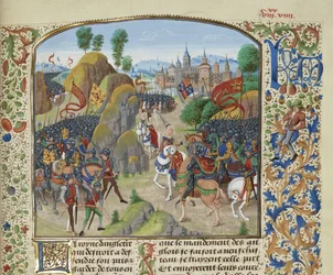 Queen Philippa of Hainault before the Battle of Neville