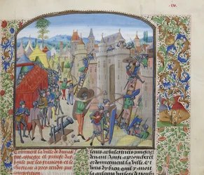 Siege of the Château de Duras by the French in 1377