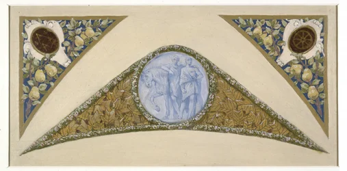 Sketch for the Festival Staircase at Paris City Hall: Gemini, between 1888 and 1898