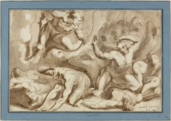 Apollo Attacking the Greek Camp Outside Troy