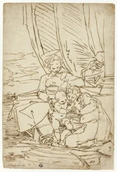 Holy Family with Saint Catherine
