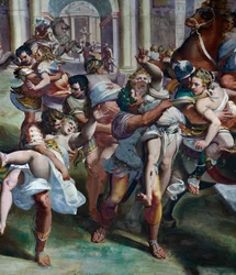 The Rape of Sabine Women by Luca Cambiaso (detail)