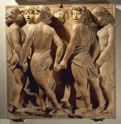 Laudate Eum in Choro, Panel with Boys Singing and Dancing in Circle