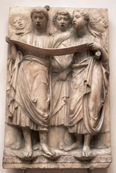 Singing angels, relief from the Cantoria by Luca della Robbia