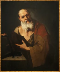 Plato (424-348 BC). Painting by Luca Giordano (1634-1705)