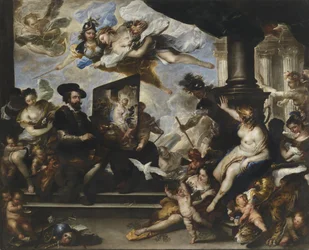 Rubens painting the Allegory of Peace