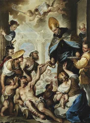 Saint Thomas of Villanova Giving Alms to the Poor, ca 1658