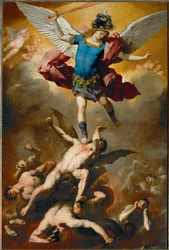 The Archangel Michael Hurls the Rebellious Angels into the Abyss