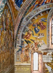 Calling of elect, from Last Judgment fresco cycle