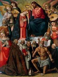 Coronation of Virgin with Angels and Saints