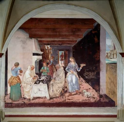 Life of Saint Benedict of Nursie: How Benedict Told the Monks Where and When It Is Planned to Eat Outside the Monastery