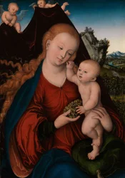Madonna and Child with Grapes