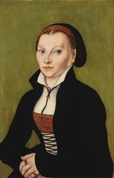 Katharina of Bora, Half-length, Facing Left