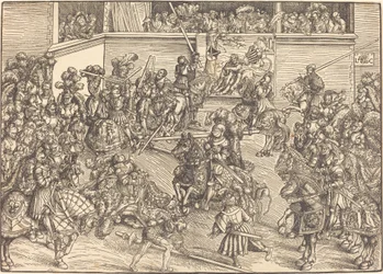 The Second Tournament with the Tapestry of Samson and the Lion