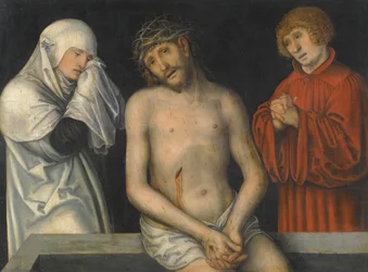 Man of Sorrows Flanked by the Virgin and St John