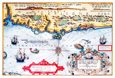 Navigation Chart of Brittany Coast