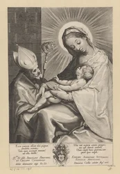 Mary with Child Adored by a Bishop