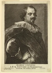 Portrait of Peter Stevens, from the Icones Principum Virorum