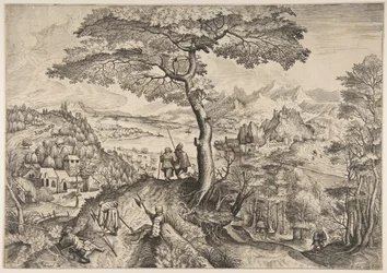Soldiers at Rest from The Large Landscapes, ca. 1555-56
