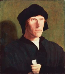 Portrait of 38-Year-Old Man, ca 1521, by Lucas van Leyden