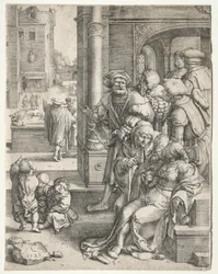 The Poet Virgil Suspended in a Basket