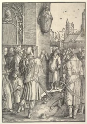 The Poet Virgil in a Basket