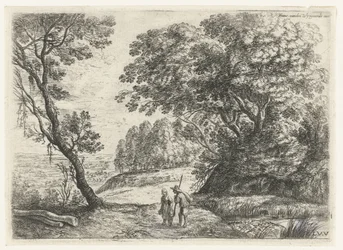 Landscape with a Man and Woman in Conversation, Six Landscapes (series title)