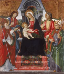 Virgin and Child with Saints Nicholas, Sebastian, Roch and Martin