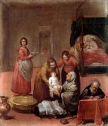 The Birth of John the Baptist (detail)