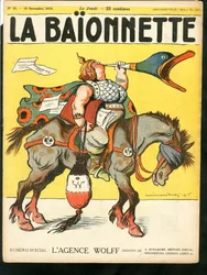 Cover of "La Baionnette", Satirical in Colors