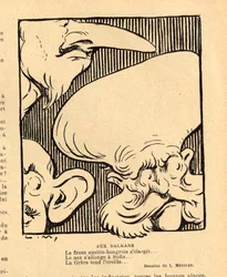 Le Rire rouge, Satirical in Black & White