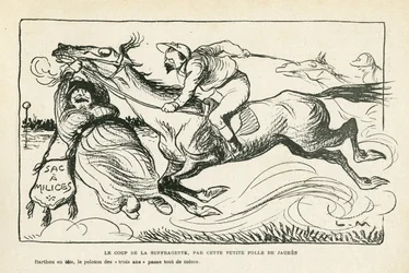 Illustration in Le Rire, 28/06/13 - The Blow of the Suffragette