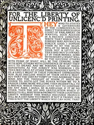 Eragny Press: Opening Page of the Areopagitica, c.1895-1914