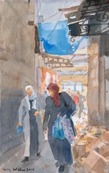 The Blue Awning by the Damascus Gate, Jerusalem