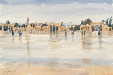 Wind and Rain on the Temple Mount, Jerusalem
